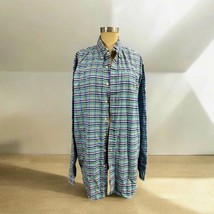 Ralph Lauren Long Sleeve Plaid Shirt 100% Cotton Size LT Large Tall Classic Fit - £26.03 GBP