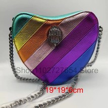 Rainbow Shoulder Bags Woman Kurt G London Kensington Chains Women Crossbody Bag  - £121.29 GBP