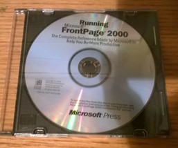 Microsoft Press Running Microsoft FrontPage 2000 097-0002268 (CD ONLY - No Key) - $9.85