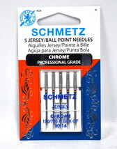 Schmetz Chrome Jersey Needle 5 ct, Size 90/14 - $5.95