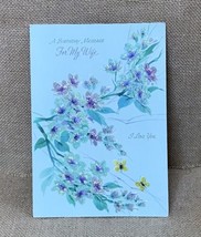 Ephemera Vintage Gibson Greeting Card Wife Birthday Floral Pop Out Honeycomb - £4.63 GBP