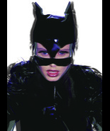 Vinyl Cat Woman Mask Costume Accessory - $63.71