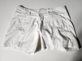 Abercrombie &amp; Fitch Woman&#39;s White Shorts Stretch-Size 00-New York - $228.77 MXN
