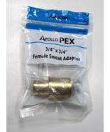 Apollo APEX  - Female Sweat Adapter 3/4&quot; X 3/4&quot; - Barb Fitting - MPN - A... - $112.43 MXN