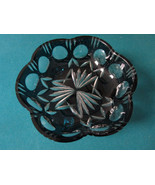 CLEAR TO GREEN BOHEMIAN FOOTED BOWL 3 X 8&quot;  - $2,334.95 MXN