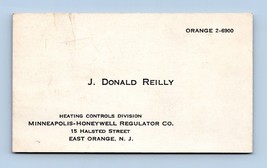 Minneapolis Honeywell Regulator Co Vtg Business Card East Orange New Jer... - £6.92 GBP