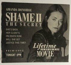 Shame II The Secret TV Guide Print Ad Amanda Donohoe TPA6 - £4.64 GBP