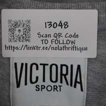 Victoria Sports Sweatshirt Womens XS Gray Long Sleeve Cold Shoulder Roun... - £17.89 GBP