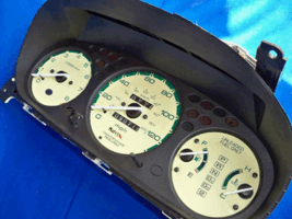 Fits 96-00 Honda Civic Automatic AT EX Cluster Glow Through Face Gauges ... - €21,39 EUR