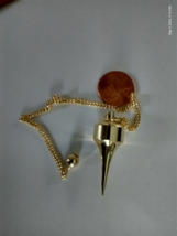 Spiritual Metal Reiki Pendulum Pendant Pendulum Dowsing Divination - $19.58