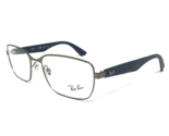 Ray-Ban Eyeglasses Frames RB6308 2620 Gunmetal Matte Blue Square 53-17-140 - £44.17 GBP