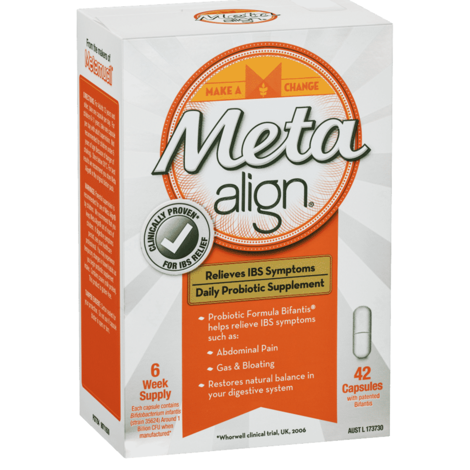 Meta Align Daily IBS Probiotic Supplement 42 Capsules - £94.90 GBP