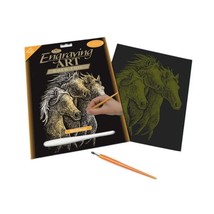 Royal &amp; Langnickel Gold Engraving Art A4 Size Horses Designed Painting Set  - $15.00