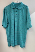 PGA Tour Men&#39;s XL Shirt Short Sleeve Golfing Polo Sea Foam Green - $10.92