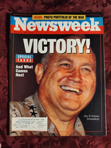 NEWSWEEK March 11 1991 Desert Storm Persian Gulf War Victory Norman Schwarzkopf - £11.32 GBP