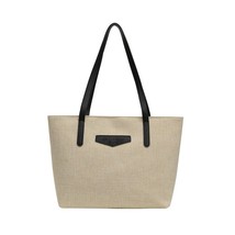 Women Bag Large Capacity Tote Bags Fashion Cotton Linen Handbag Simple Casual Fe - £15.55 GBP