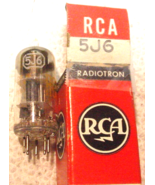 NOS RCA 5J6  Dual Triode 7 Pin Tube Tested TV-10B Gm=  2800 uMhos - $2.92