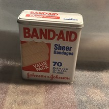 Vintage Band Aid Tin Empty Johnson &amp; Johnson, Value Pack, 3.5” X 4” - $7.69