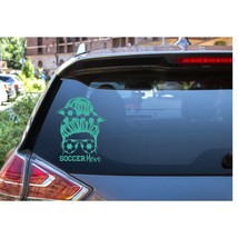 Soccer Mom Messy Bun Sunglasses Decal | Car Decals for Her | Mom Life Decal | Gi - £6.02 GBP