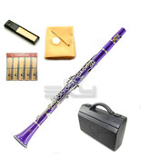 UPGRADED! New Band Approved Sky Purple Clarinet w Mouthpiece Reeds Cloth... - $149.99