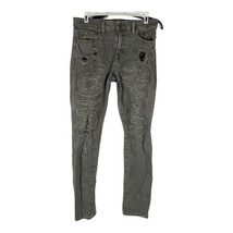 American Eagle Airflex+ Mens Grey Distressed Skinny Jeans 29x30 - $23.03
