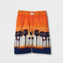 NEW Boys&#39; Palm Print Swim Trunks  Cat &amp; Jack™ M (8/10) HUSKY - $13.00