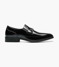 Stacy Adams Wakefield Bike Toe Bit Slip On Shoes Black 20141-001 image 7