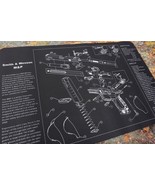 Gun Cleaning Mat for Smith &amp; Wesson M&amp;P Breakdown Schematics Parts Diagram - $300.79 MXN