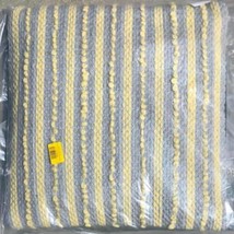 New A&amp;B Home Throw Pillow 18&quot; X 18&quot; Square Gray Yellow Texture Striped Boho Nwt - £21.01 GBP