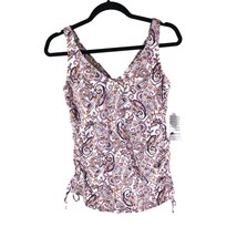 Lands End Chlorine Resistant Adjustable Underwire Tankini Swimsuit Top W... - $19.24