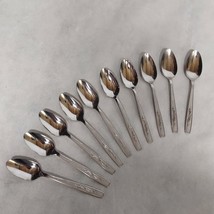 Oneida Custom Autumn Memory Teaspoons 10 Stainless Steel - £15.94 GBP