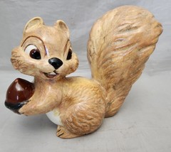 VTG Woodland Ceramic Brown Nutkin Squirrel Acorn Bushy Tail Hand Painted... - £19.46 GBP
