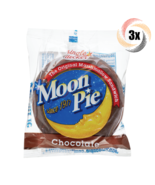 3x Pies Moon Pie Single Decker Chocolate Original Marshmallow Sandwiches... - $9.87