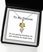 I&#39;m not Getting Wrinkles, I&#39;m just Earning My Laugh Lines. Sunflower Pendant Nec - £38.41 GBP