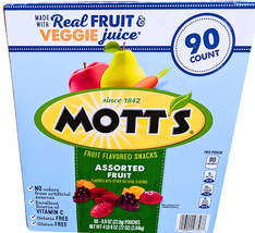 Mott&#39;s Assorted Fruit Flavored Snacks 90 Packs x 0.8 Oz EXP 09/2026 - $26.94