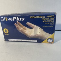 Gloveworks IVPF46100 Vinyl Disposable Gloves Small Clear Powder Free 100 pk - £6.79 GBP