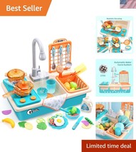 Deluxe Cooking Playset for Kids: Sink, Stove, Cookware &amp; Color-Changing ... - $47.00