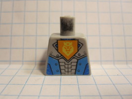 Lego part #973pb2256: LBG Torso- Nexo Knights Armor, Crowned Lion Emblem... - $0.75