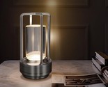 Cordless Table Lamp, Lumisom Crystal Lantern Lamp, Klarako Crystal Lante... - £43.49 GBP