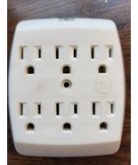 General Electric (GE) 6-Outlet Adapter - White, Ground, 15A-125V, 1745 - $131.75 MXN