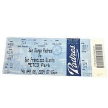 2004 INAUGURAL GAME SAN DIEGO PADRES PETCO PARK 1ST GAME SF GIANTS BONDS... - £51.87 GBP