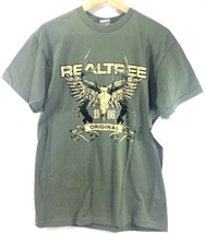 Team Realtree Original Men’s T-Shirt Size M Deer Antler Logo Delta Pro Weight  - £9.45 GBP