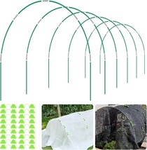 36Pcs Garden Hoops for Raised Beds, 6 Sets of 8Ft Greenhouse 36Pcs, green - £20.14 GBP