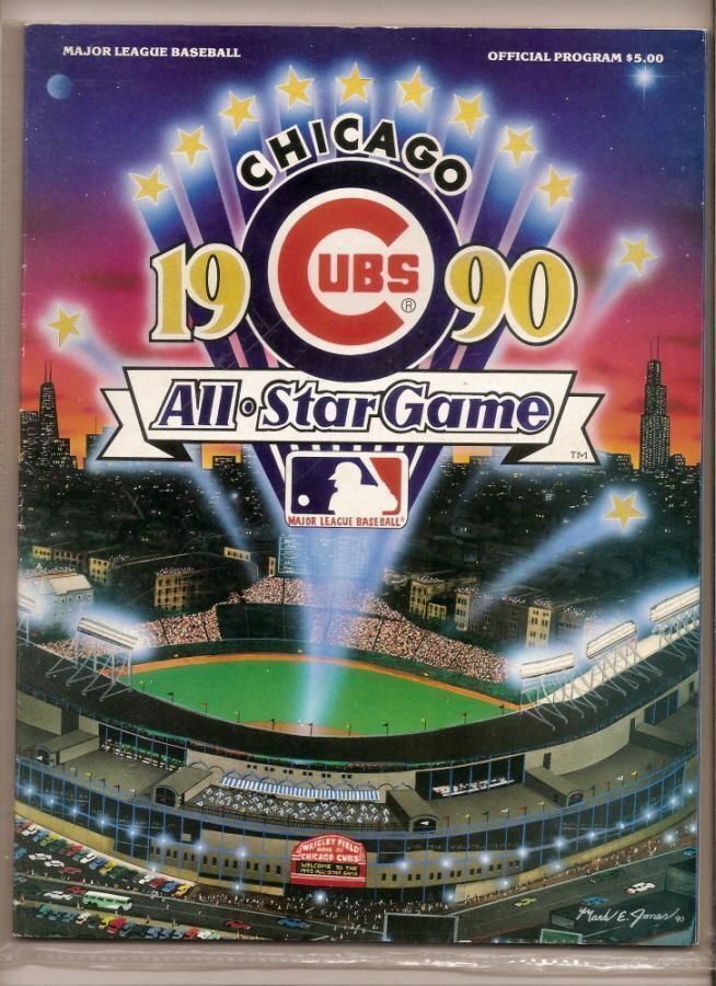 1990 MLB All Star Game Program CHICAGO cubs - $35.13