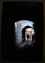 1961 School Children Streets of St. Paul de Vence France Kodachrome 35mm Slide - $2.97