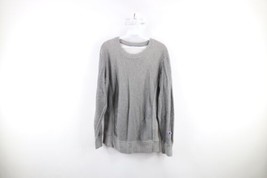 Vintage Champion Reverse Weave Womens Medium Blank Crewneck Sweatshirt Gray - £47.03 GBP