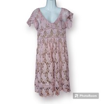Motherhood Maternity Pink Lace Dress sz M - £30.85 GBP