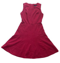 Sharagano Retro Mid Red Dress Size 4 A-Line Swing Holiday Christmas Vale... - £6.99 GBP