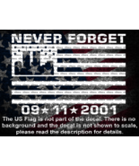 911 Never Forget Twin Towers in US Flag Window Decal Sticker US Seller - $9.21 CAD+