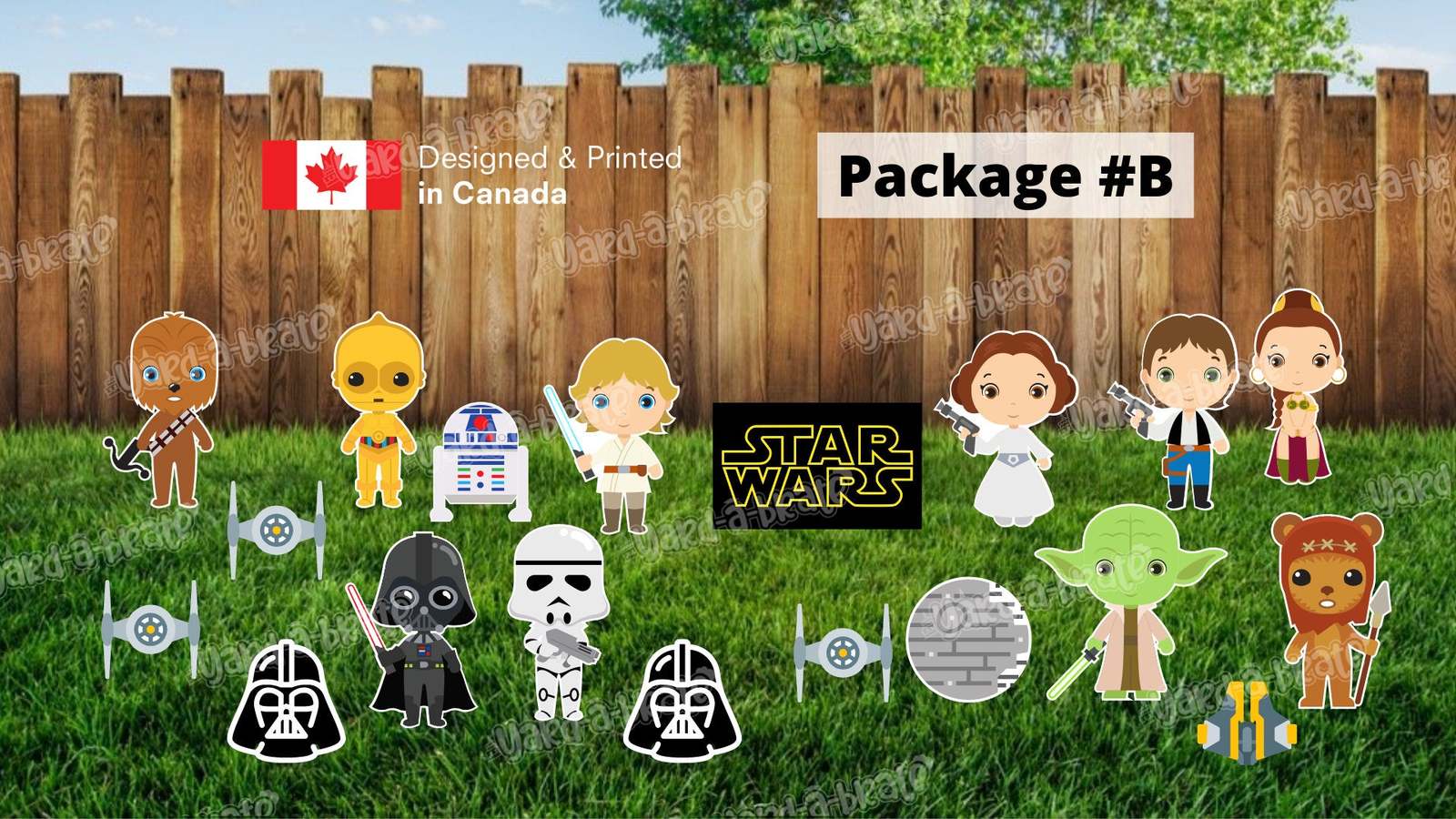 Star Wars 24" Tall Characters + Yard Decors (Total 10pcs or 19 pcs) | Yard Sign  - $65.00